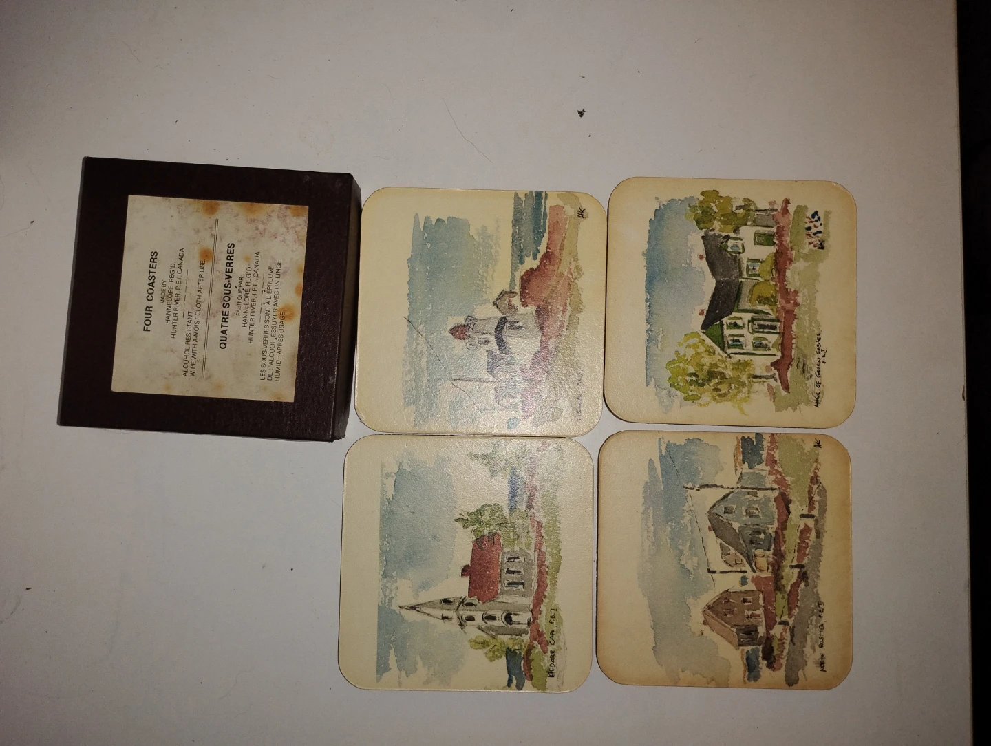 Hannelore Reg'd Coasters with Canadian Scenes (Set of 4)