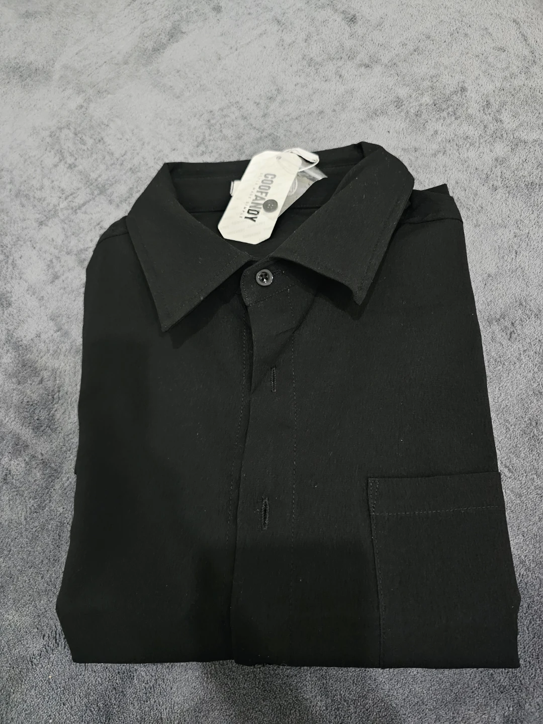 COOFANDY Black & White Short Sleeve Button-Up Shirts - photo 5