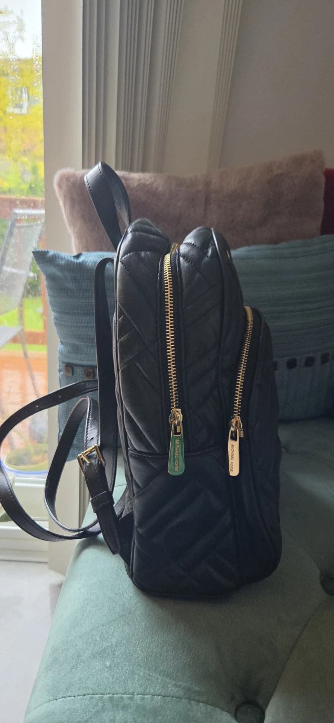 Michael Kors Black Quilted Leather Backpack - photo 2