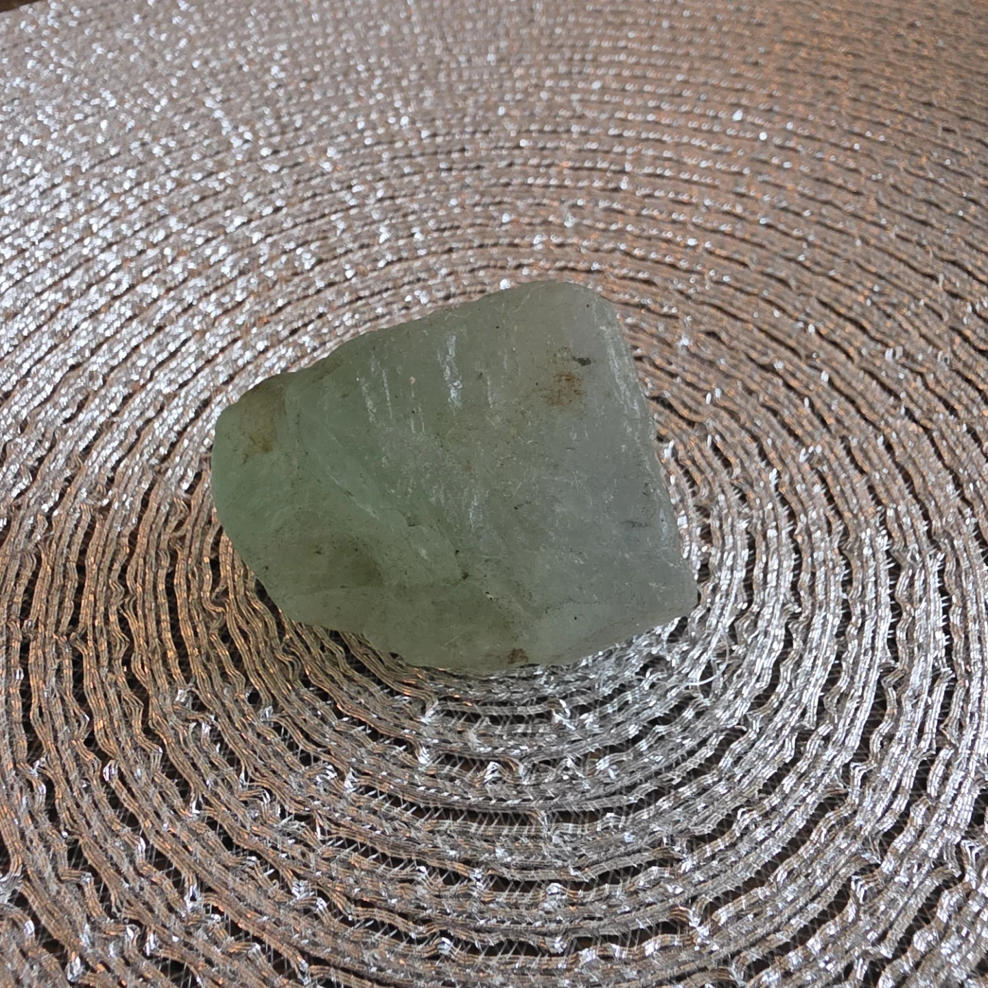 Raw Green Fluorite Crystal
