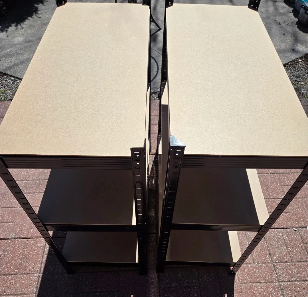 Two Metal Shelving Units with MDF Shelves - photo 4
