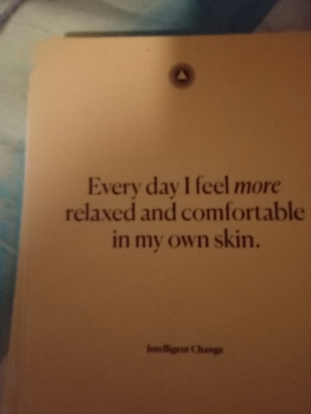 Intelligent Change Affirmation Cards