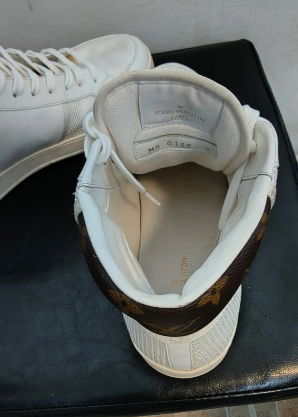 authentic Louis Vuitton High-Top Sneakers White Monogram - photo 5