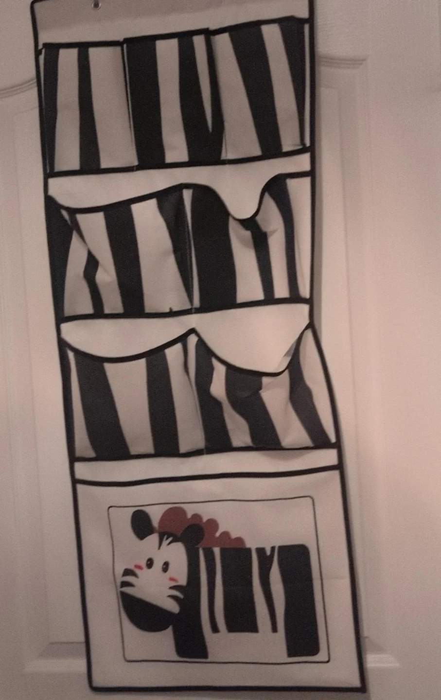 Hanging Wall Organizer with Zebra Design