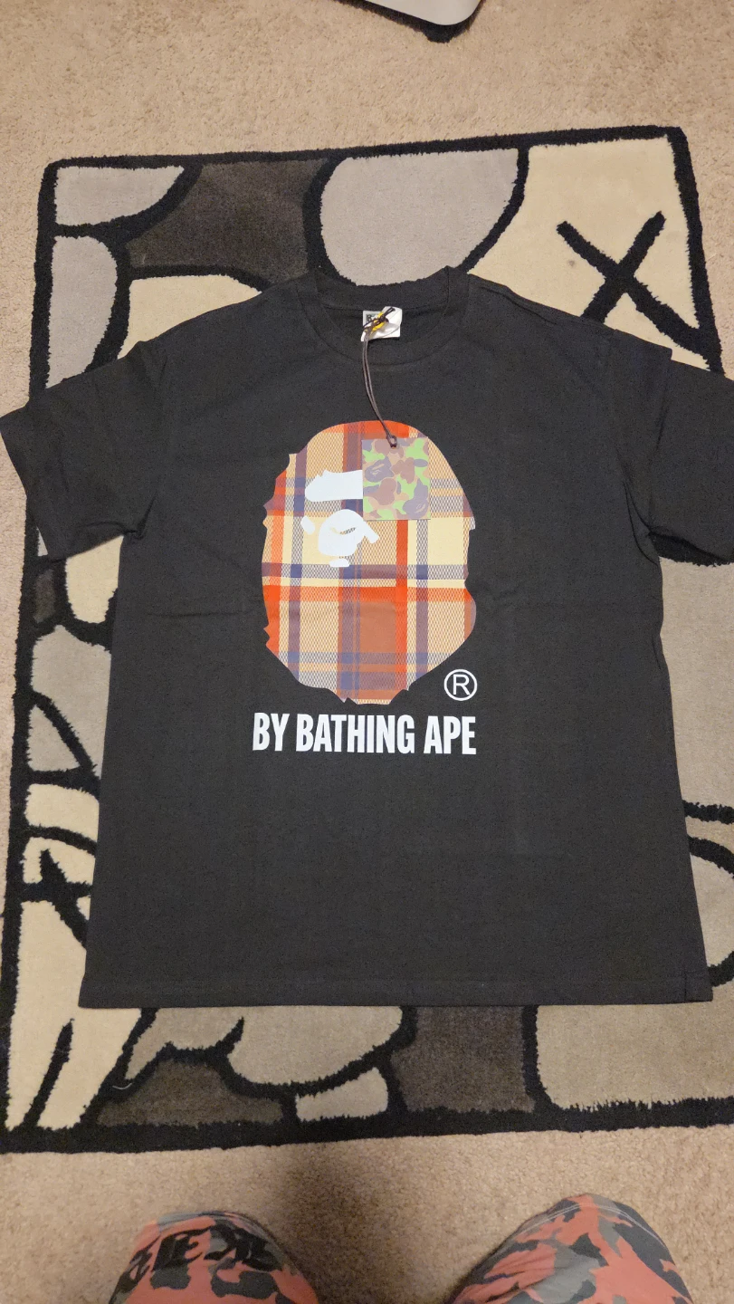 BAPE BY BATHING APE Charcoal Camo Print T-Shirt - photo 2