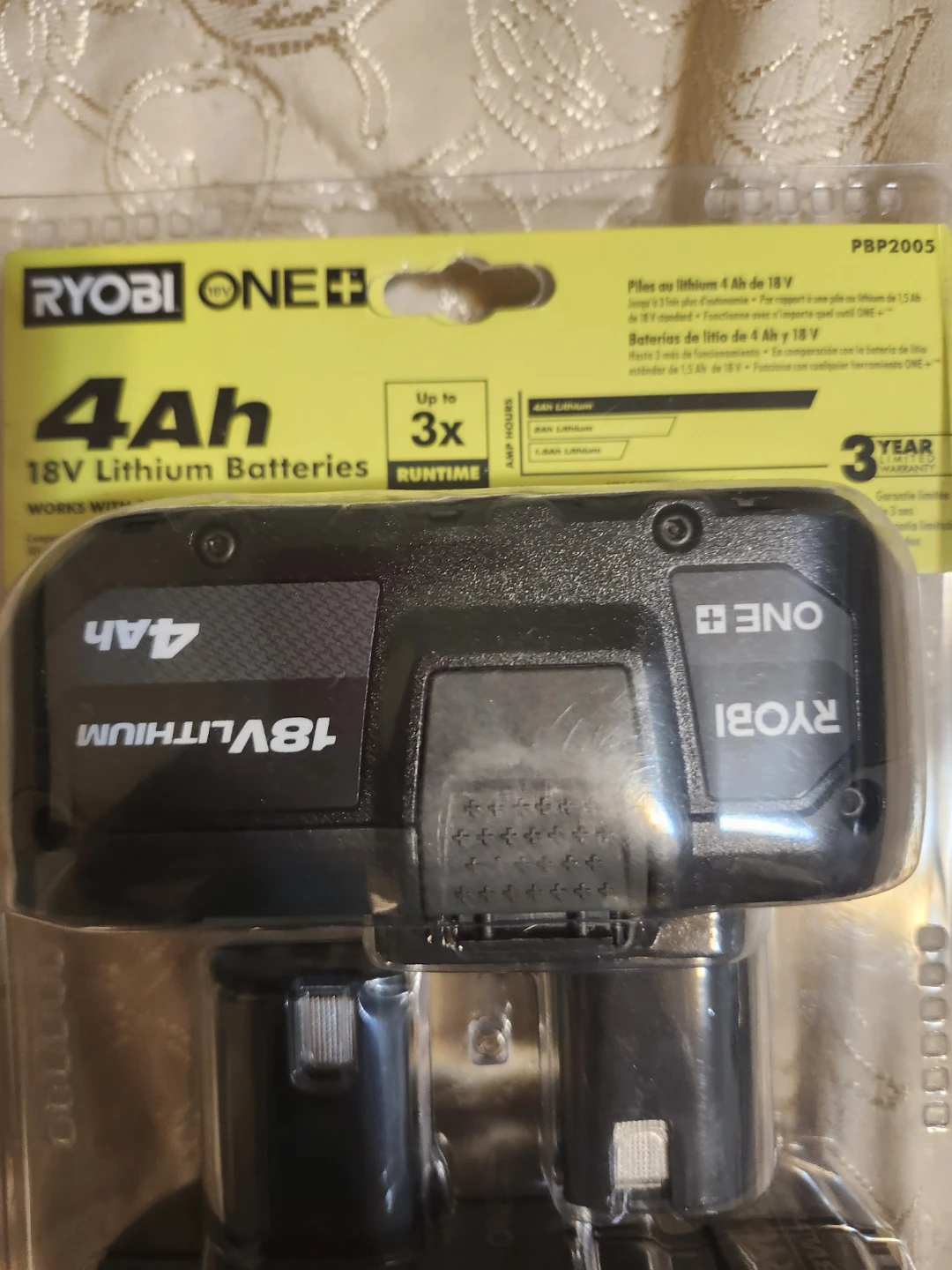 Ryobi ONE+ 18V Lithium 4Ah Batteries (2-Pack) - photo 2