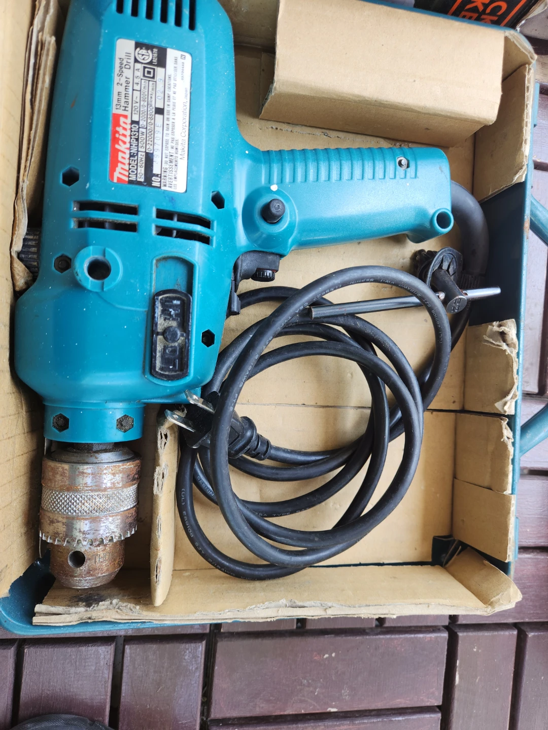 Makita 13mm 2-Speed Hammer Drill NHP1310