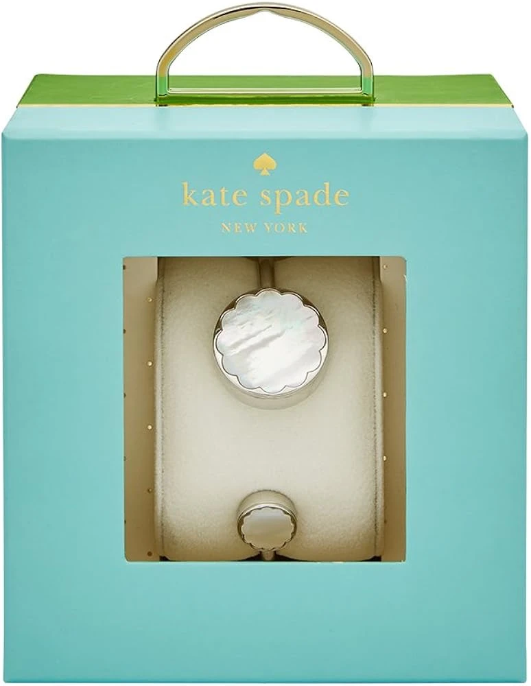 $168 Kate Spade New York Silver Mother-of-Pearl Bangle Bracelet - photo 5