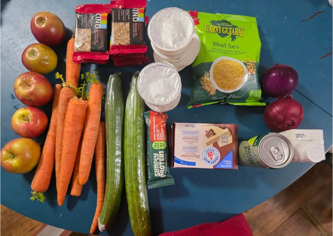 Assorted Snacks and Produce
