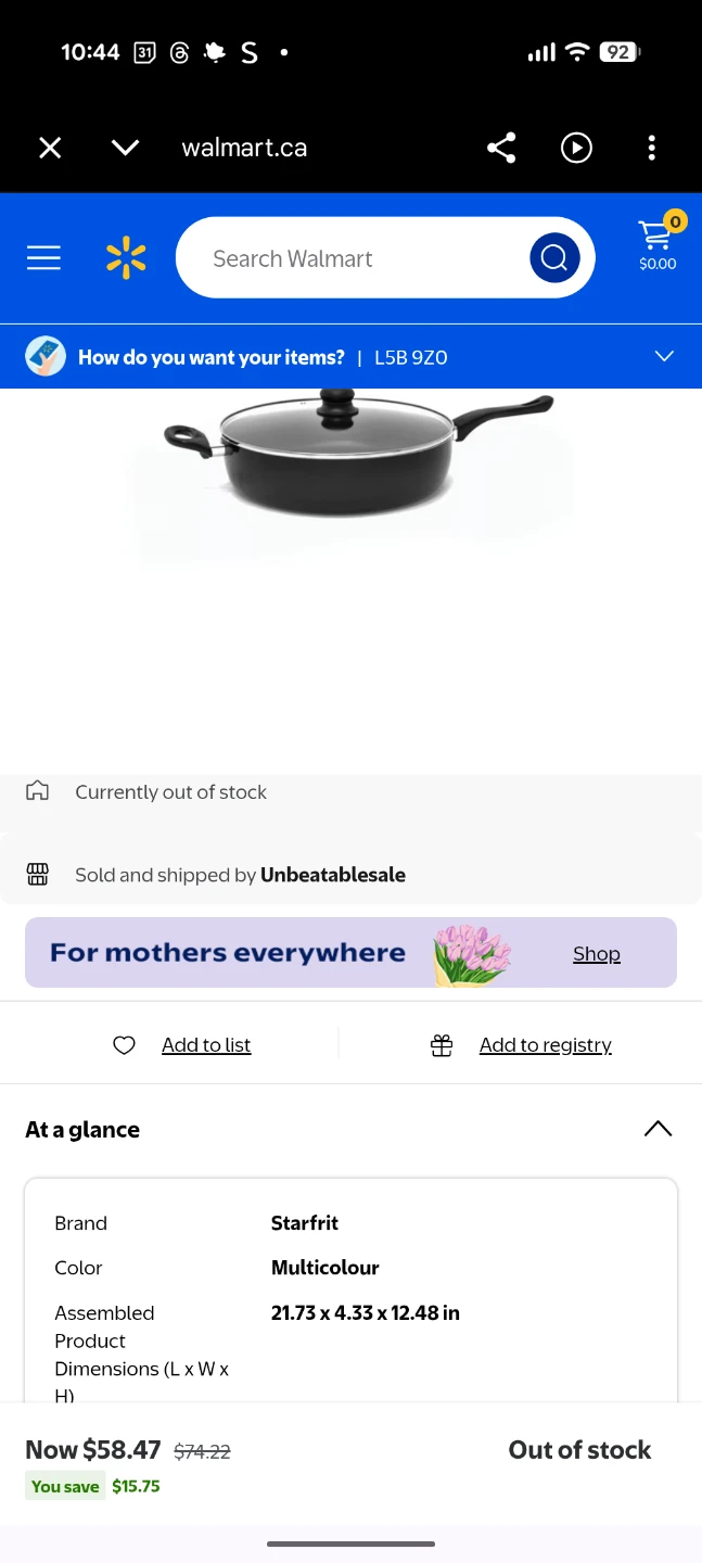 Starfrit 12-Inch/5.1-Quart King-Size Cooker with Lid - photo 2