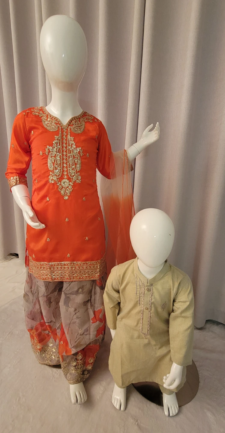 Pakistani/ indian/ afghan  boys / girls fancy clothes for eid - photo 3