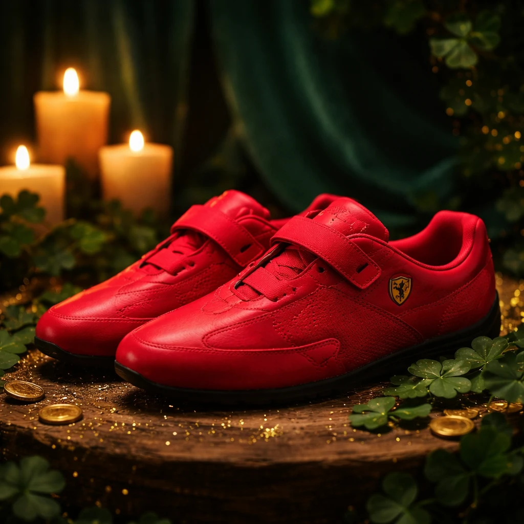 Puma x Ferrari SF Low Top Sneakers Red/Black Men's - photo 4