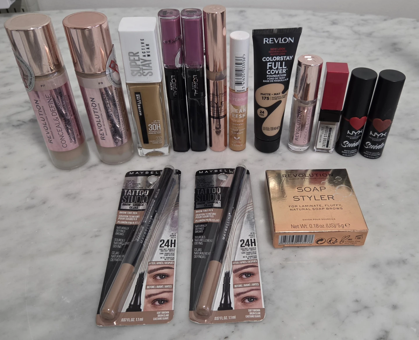 Big Makeup Bundle - Revolution, Maybelline, L'Oréal, Revlon