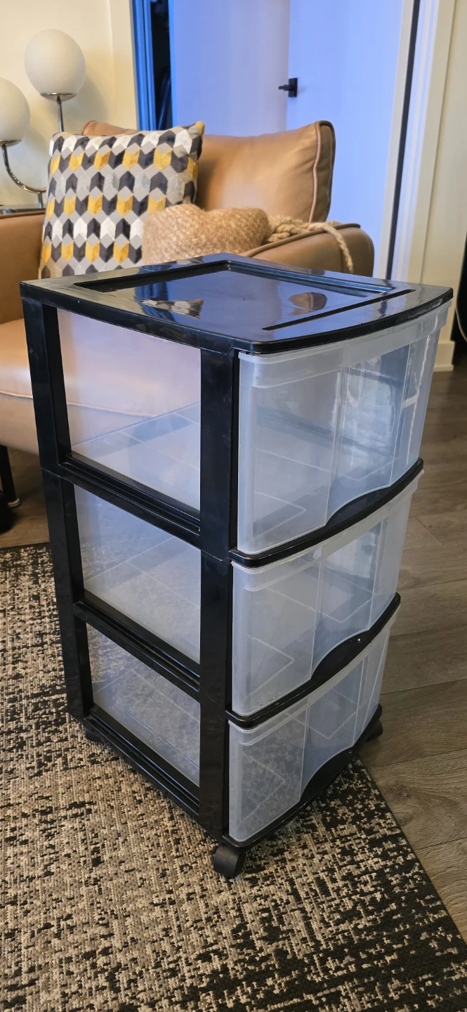 3-Drawer Plastic Storage Unit - photo 2