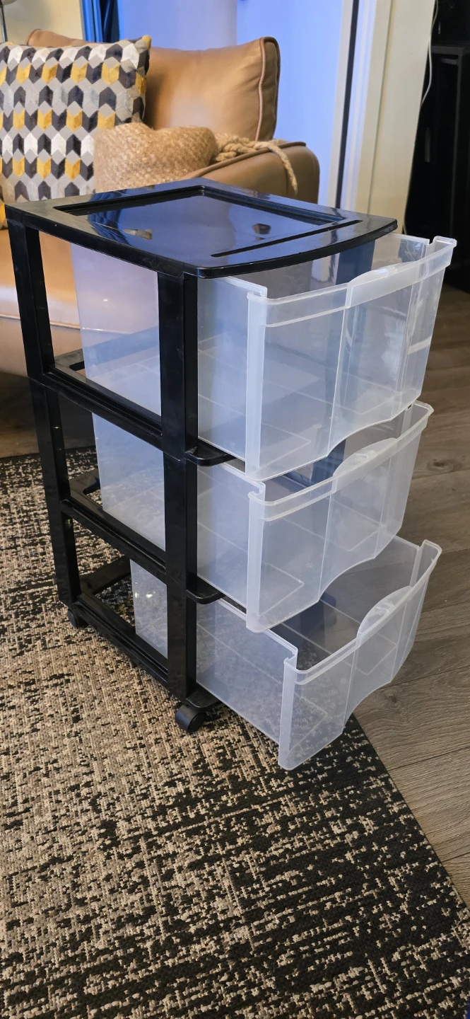 3-Drawer Plastic Storage Unit - photo 3