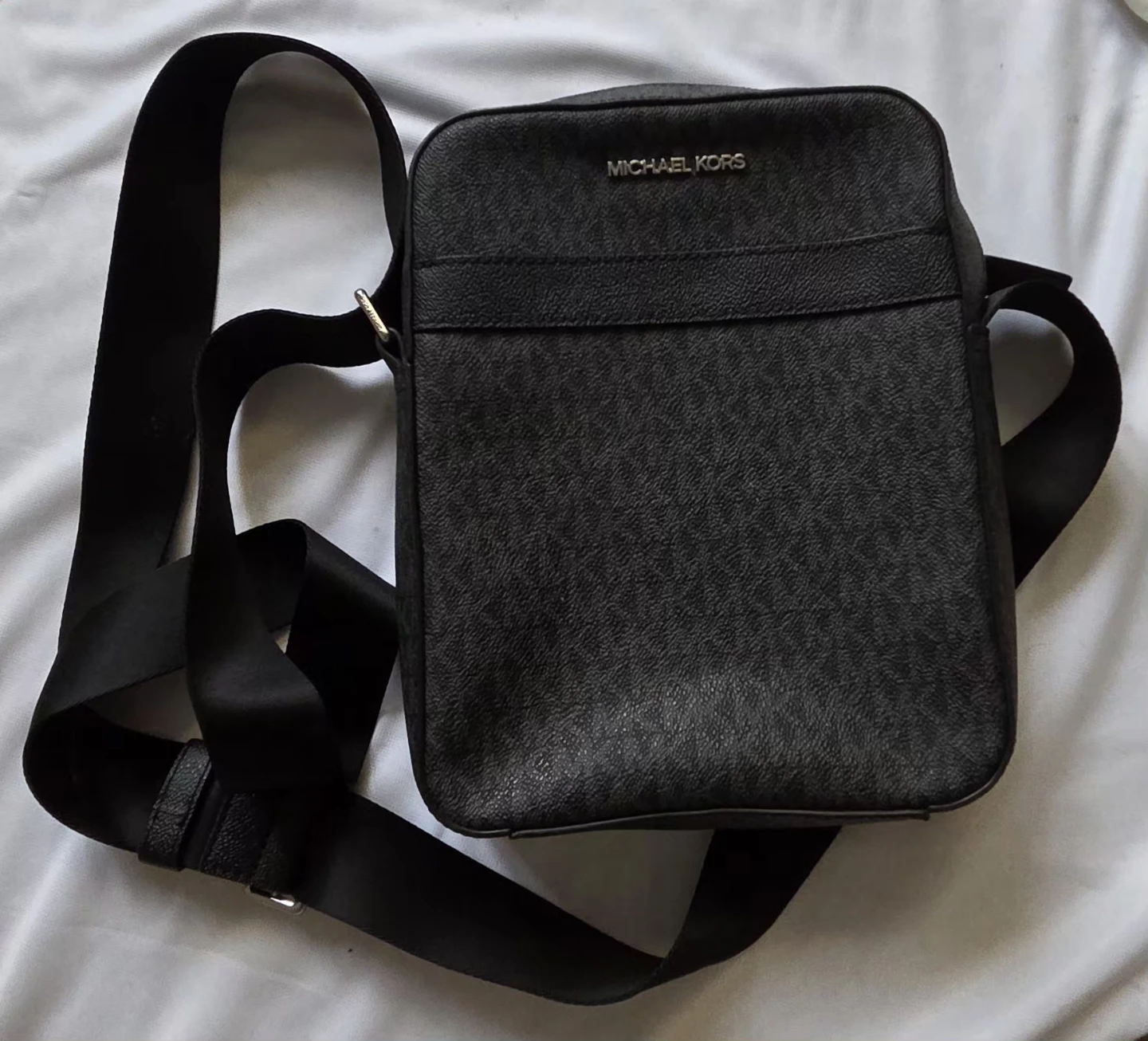 Michael Kors Black Monogram Crossbody Bag