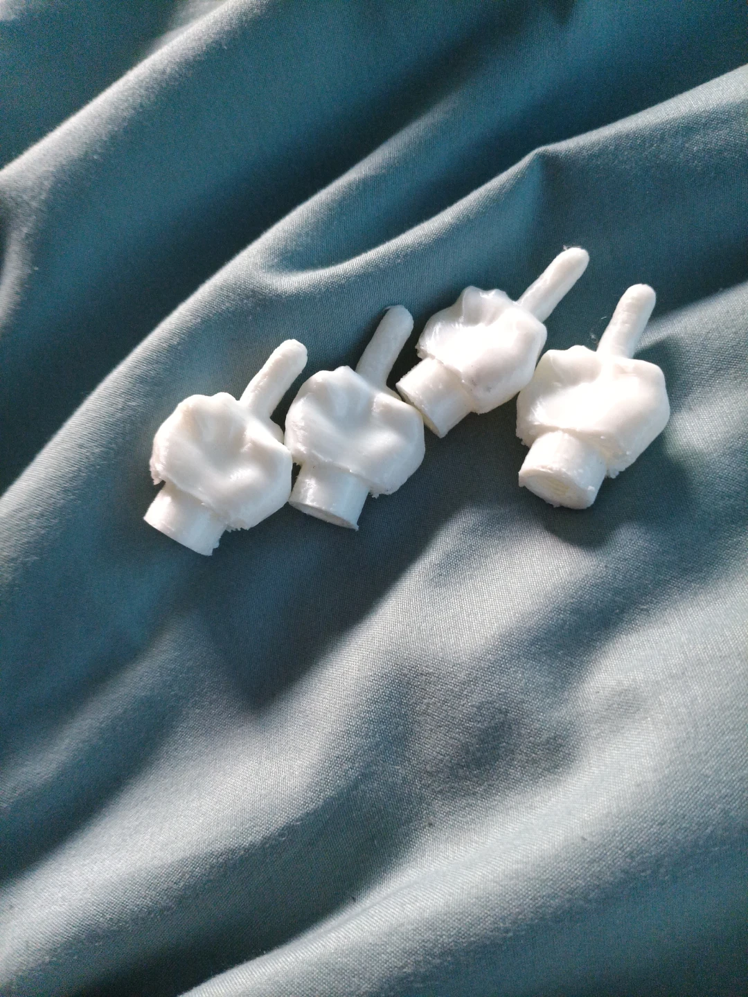 4 middle finger wheel caps.