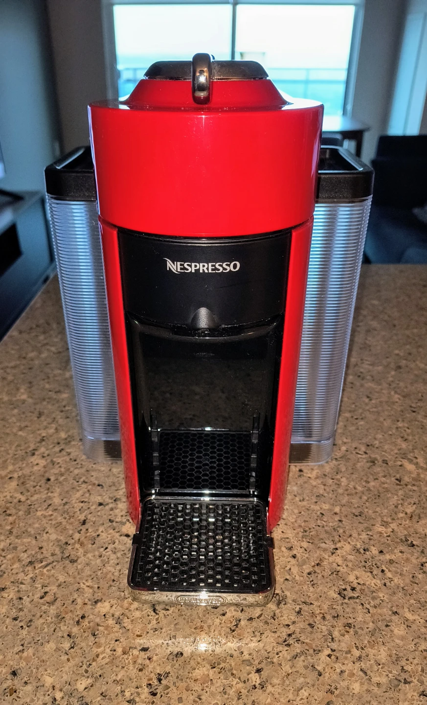 Red Nespresso Vertuo Coffee Machine