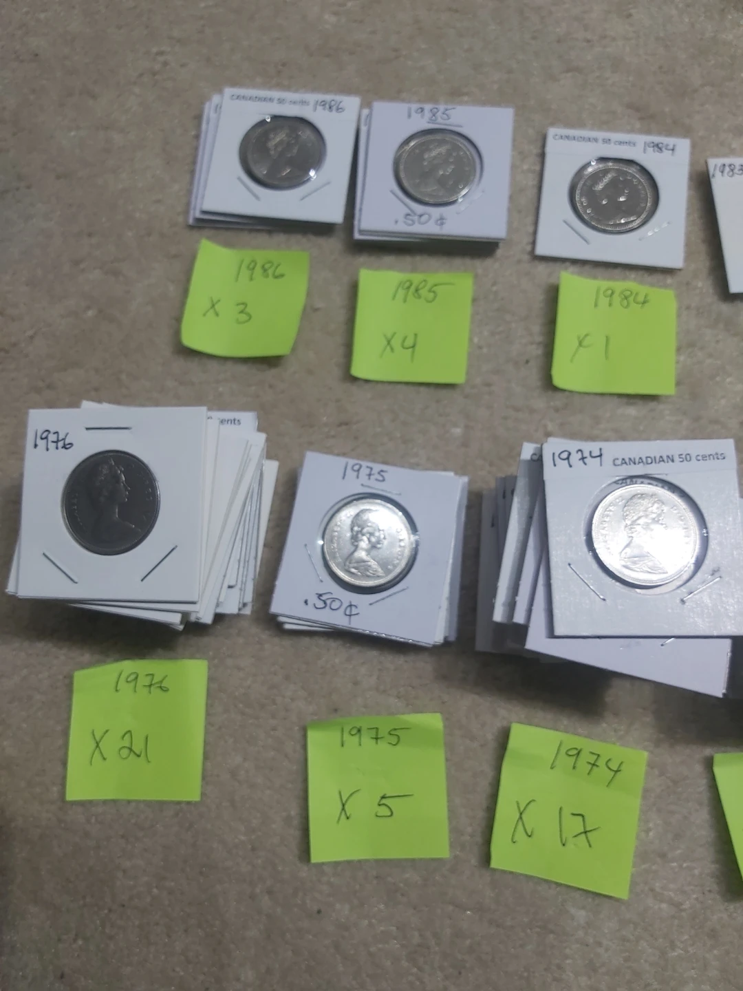 Collection of Canadian 50 Cent Coins - photo 3