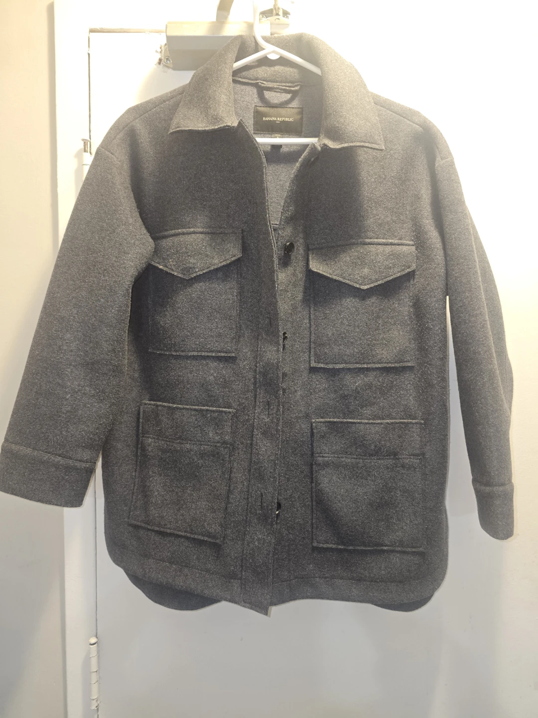 Banana Republic Ladies' Structured 4 Pocket Button Shacket