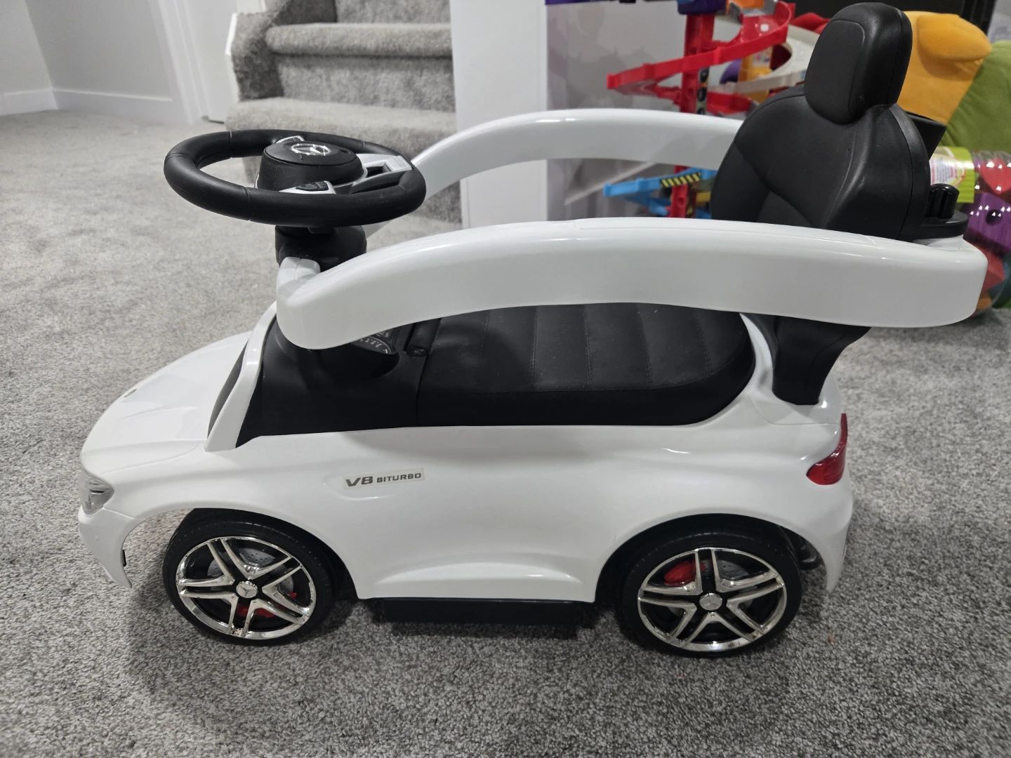 Kids Ride-On Mercedes-Benz AMG Push Car Toy White