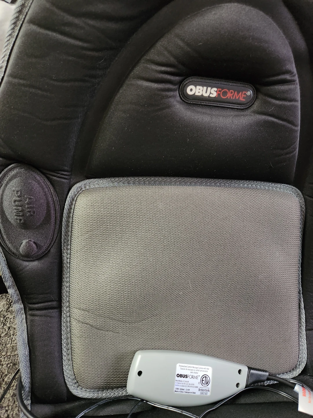Obusforme Comfort Massage Cushion with Heat - photo 4