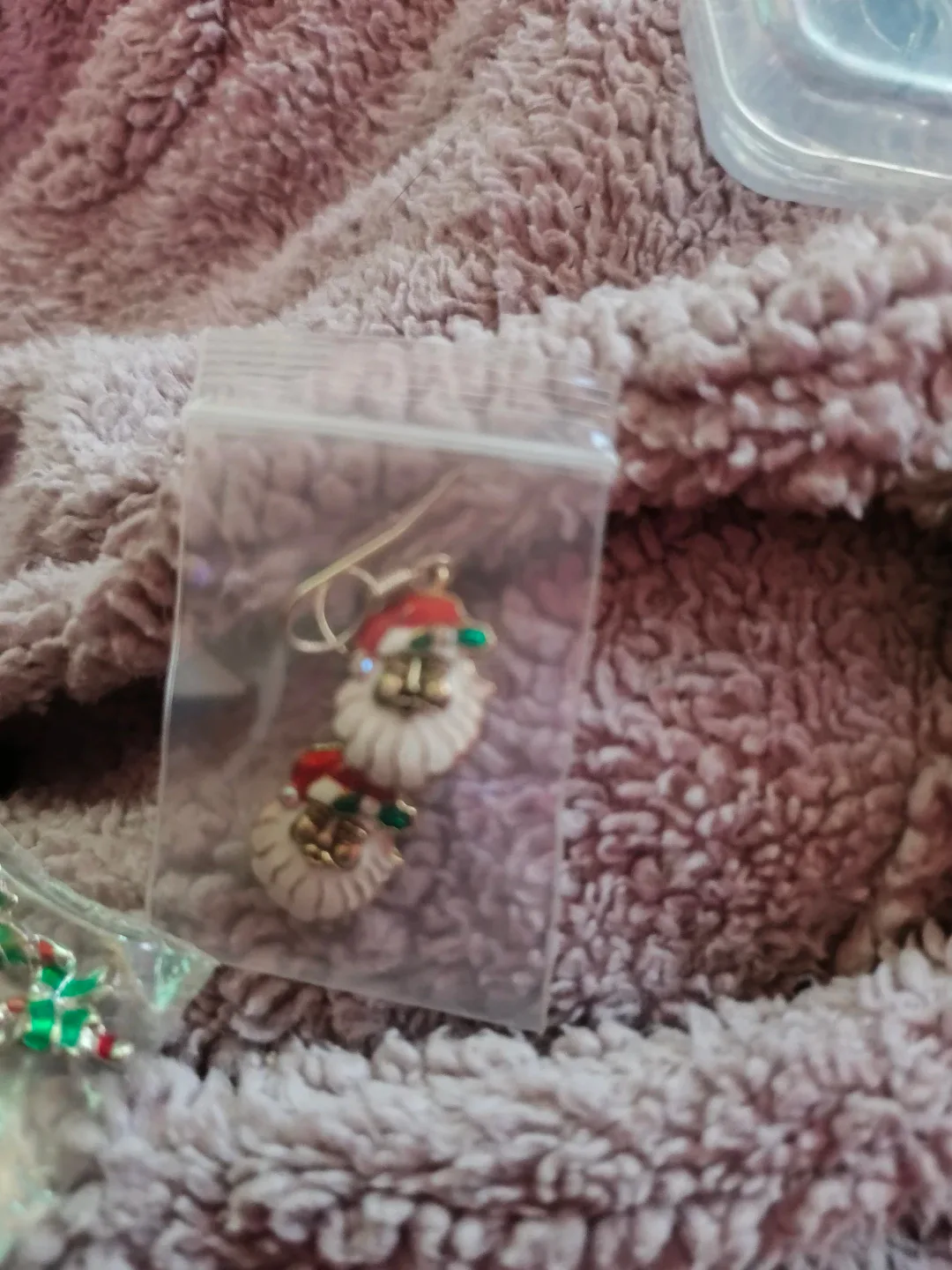 Assorted Christmas Earrings - Santa, Candy Cane, Mittens - photo 3