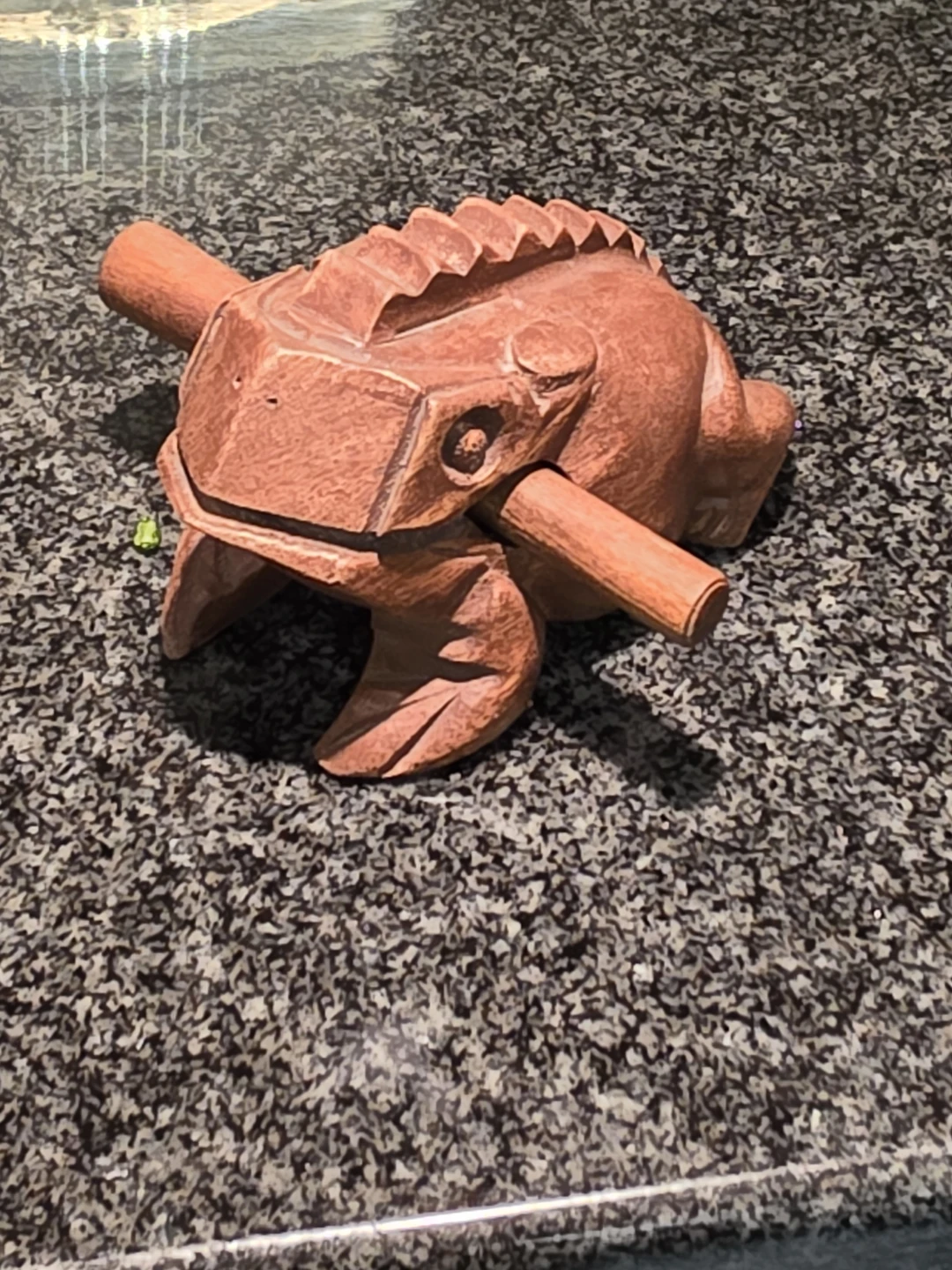 6" Wooden Frog Guiro Percussion Instrument