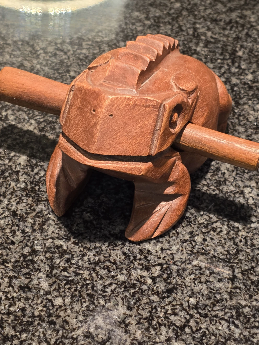 6" Wooden Frog Guiro Percussion Instrument - photo 5