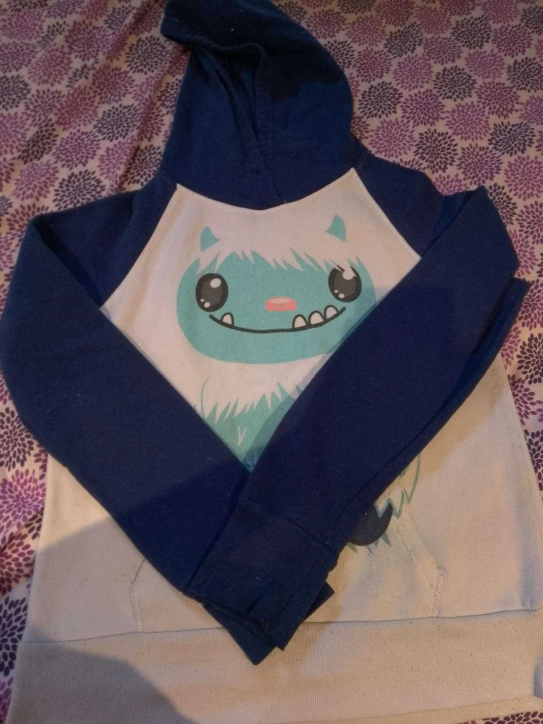 Hoodie with Monster Graphic