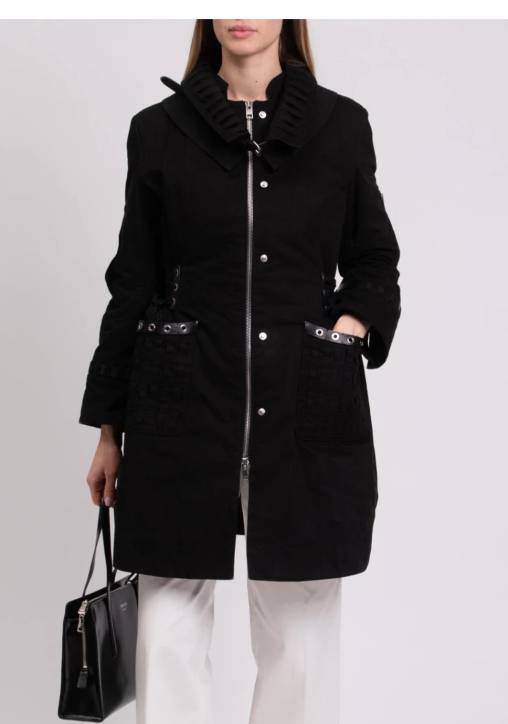 Ermanno Scervino Black Cotton Jacket