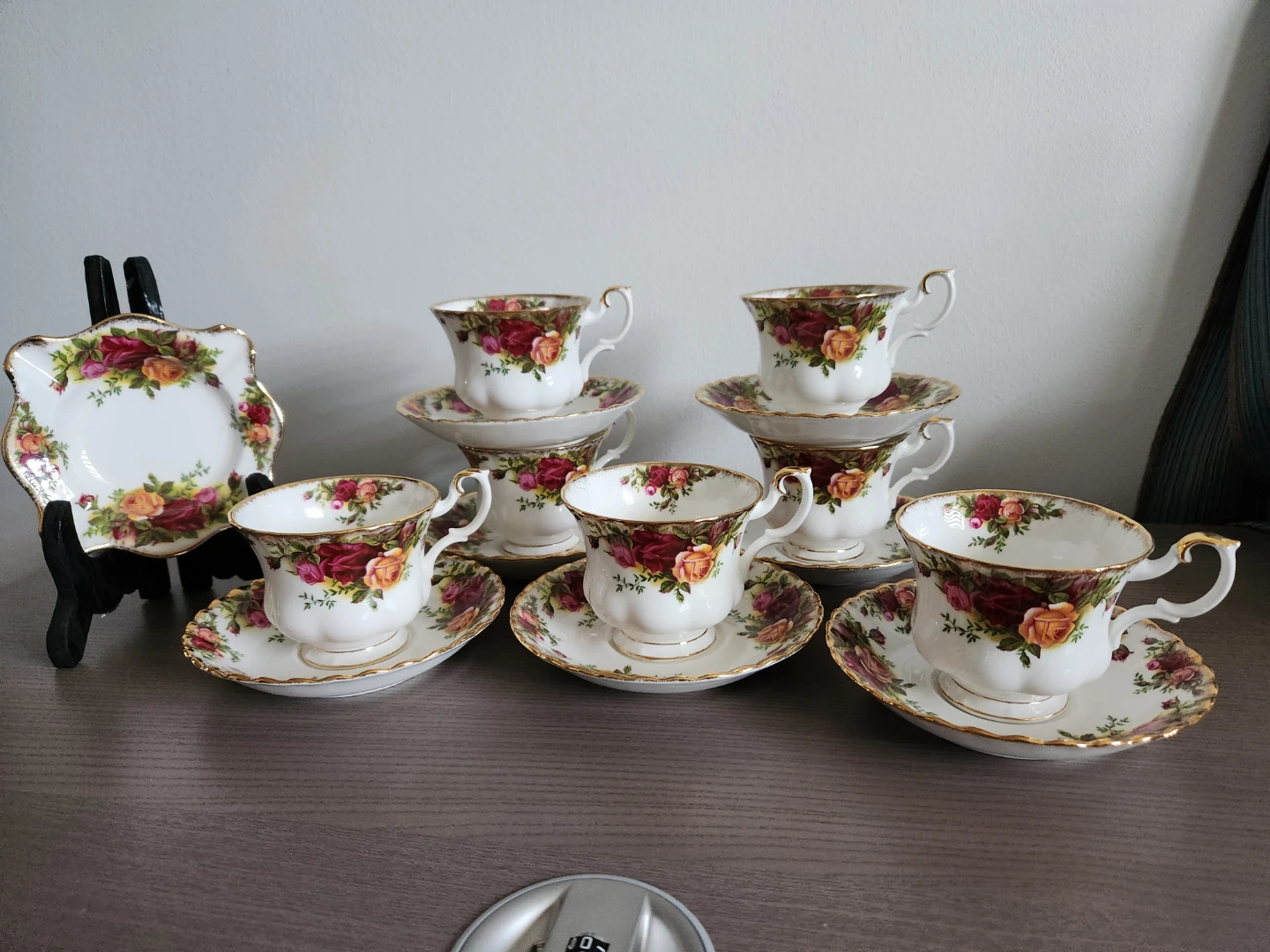 Royal Albert Old Country Roses Teacup & Saucer Set with Plate - photo 2