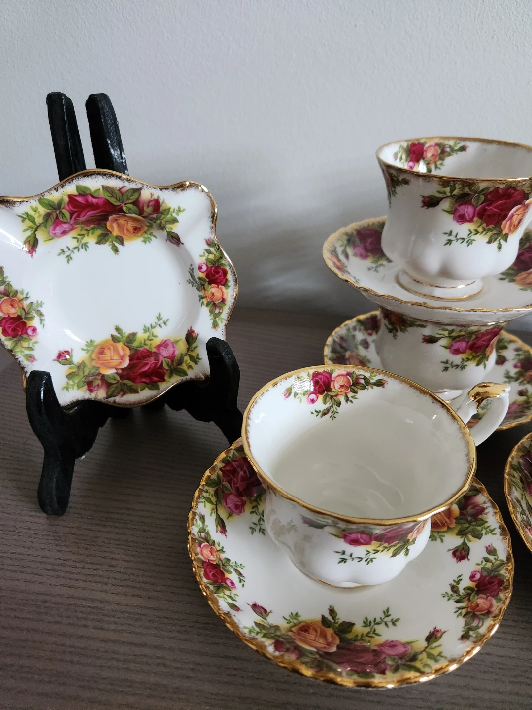 Royal Albert Old Country Roses Teacup & Saucer Set with Plate - photo 3