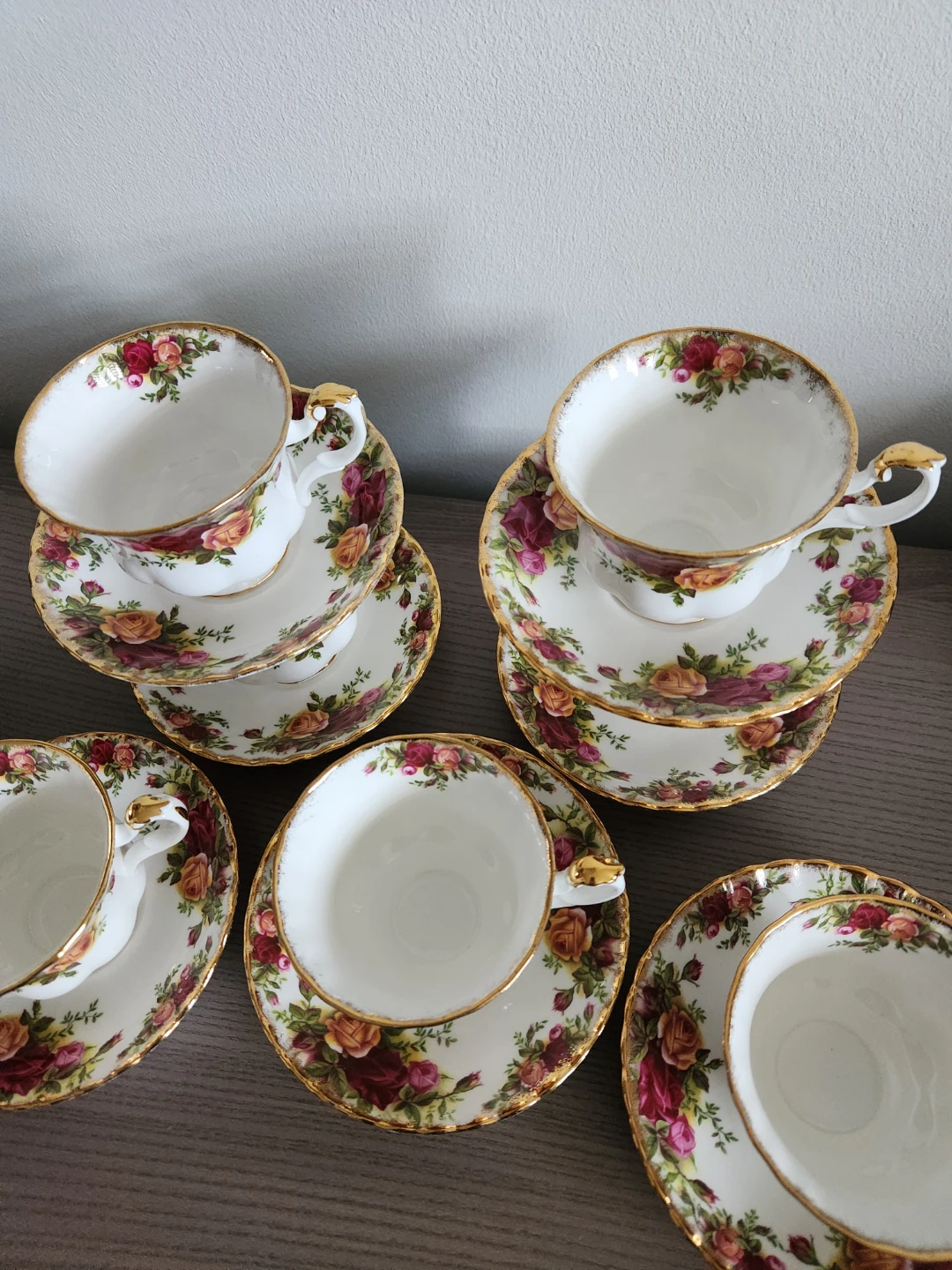 Royal Albert Old Country Roses Teacup & Saucer Set with Plate - photo 4