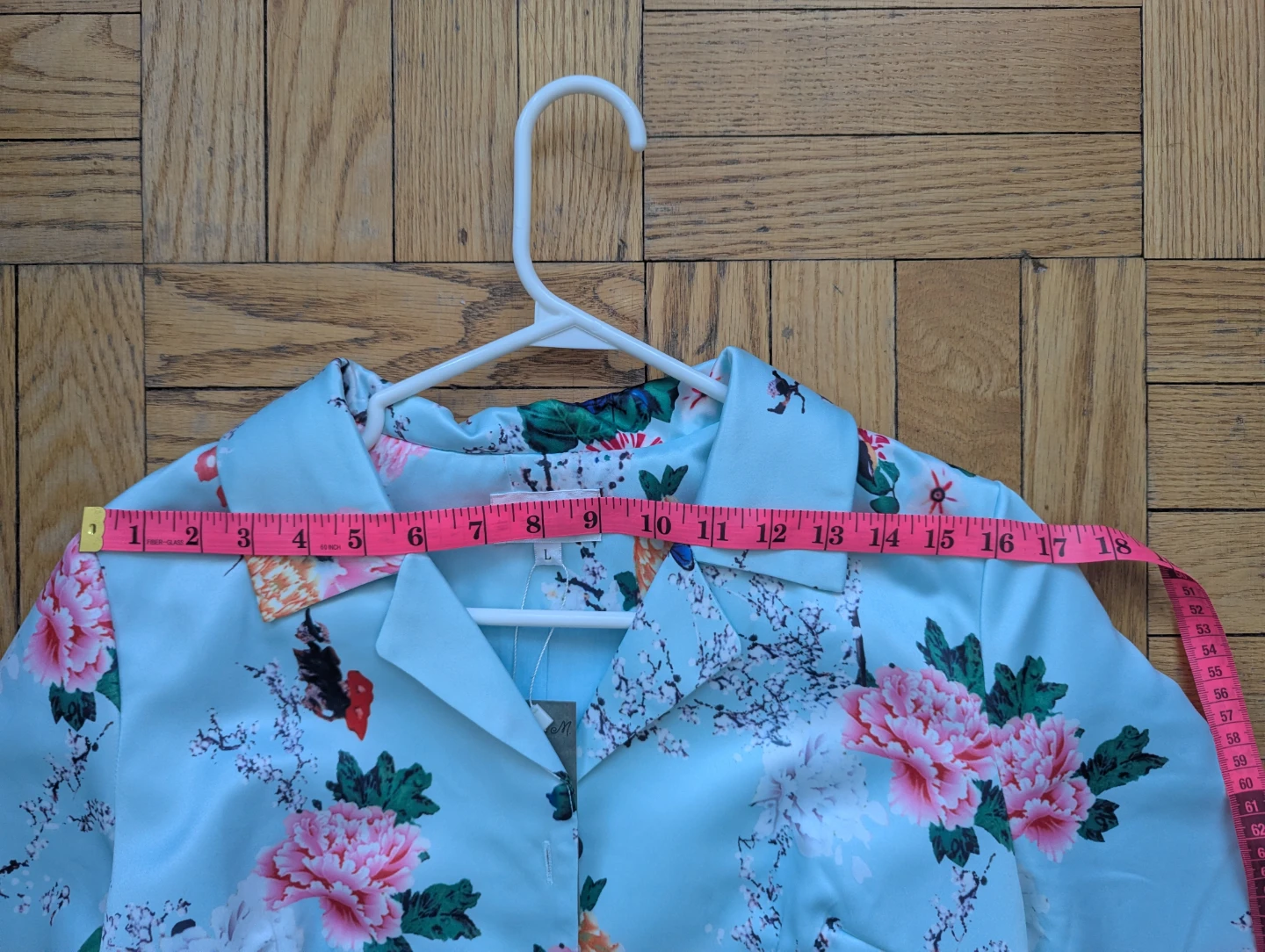 Viola M. Floral Print Shirt Dress - Size L - photo 4