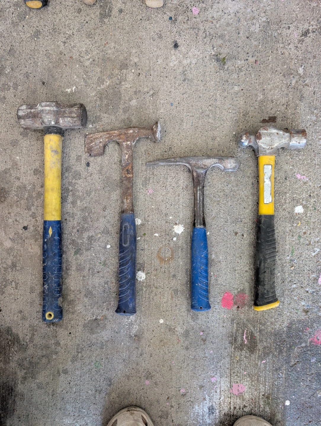 Assorted Claw, Ball-Peen Hammers, sledge hammer