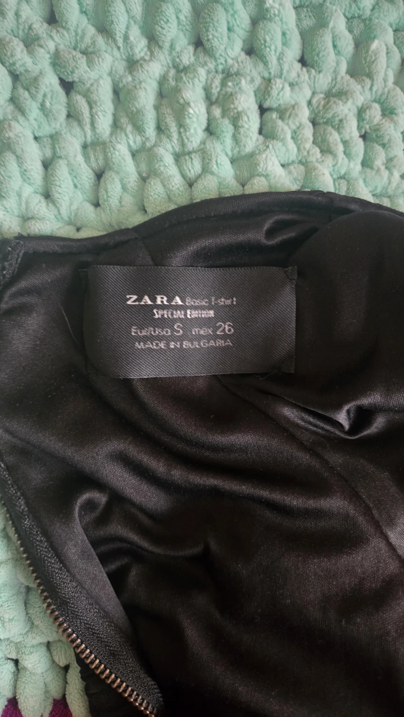 ZARA Black Textured Dress - Size S - photo 2