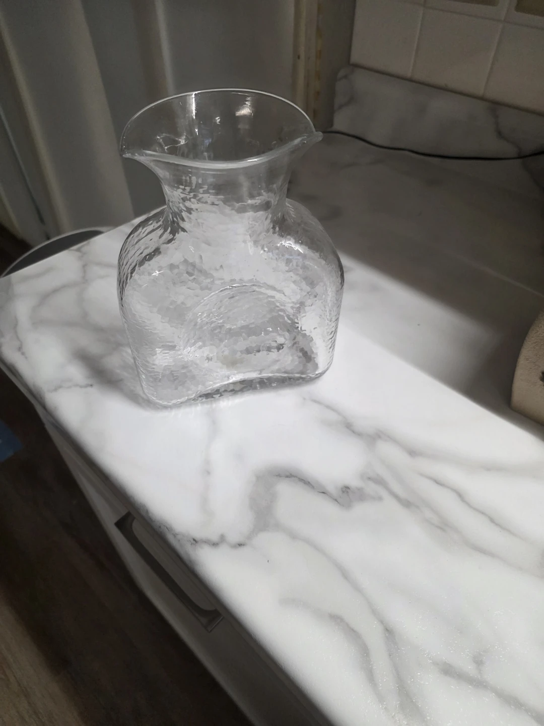 Textured Glass Pitcher/Carafe