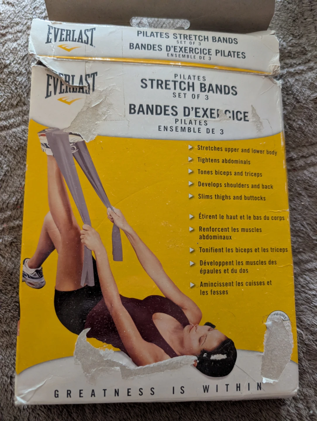 Everlast Pilates Stretch Bands Set of 3