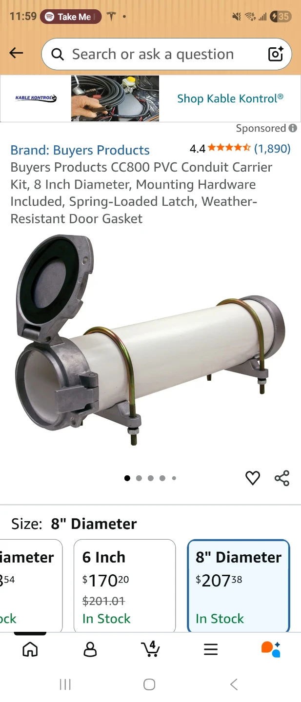 Buyers Products CC800 PVC Conduit Carrier Kit