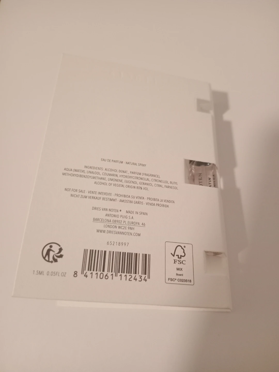 Dries Van Noten Camomille Satin Eau de Parfum Sample - photo 3