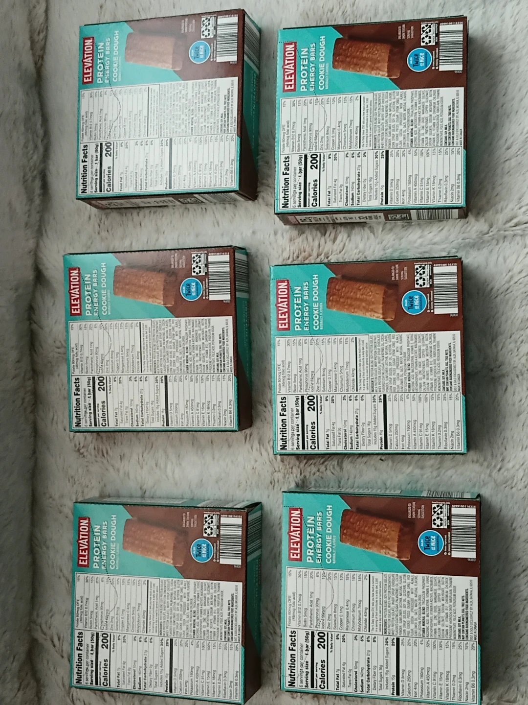Elevation Protein Energy Bars - Cookie Dough (6 Bars) - photo 3