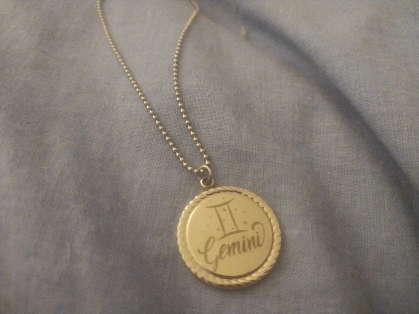 Gemini Zodiac Pendant Necklace