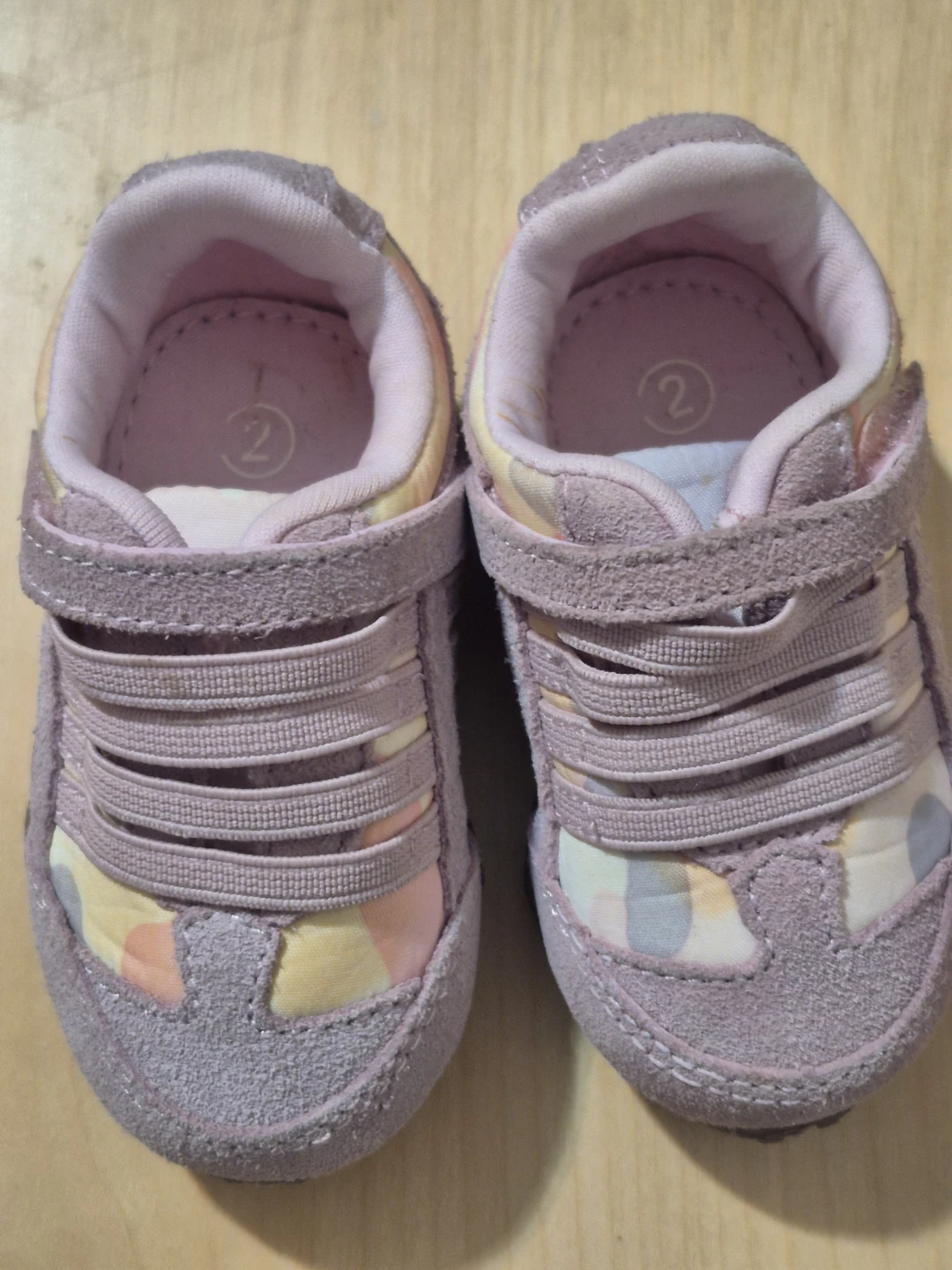 BN)Children's Pink and Purple Sneakers - Size 2