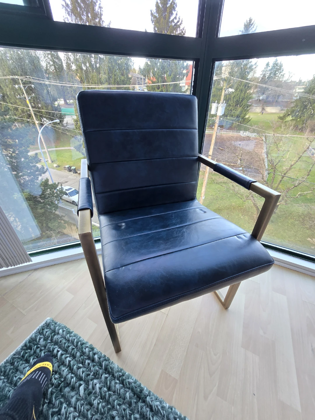 Dark Blue Arm Chair - photo 3