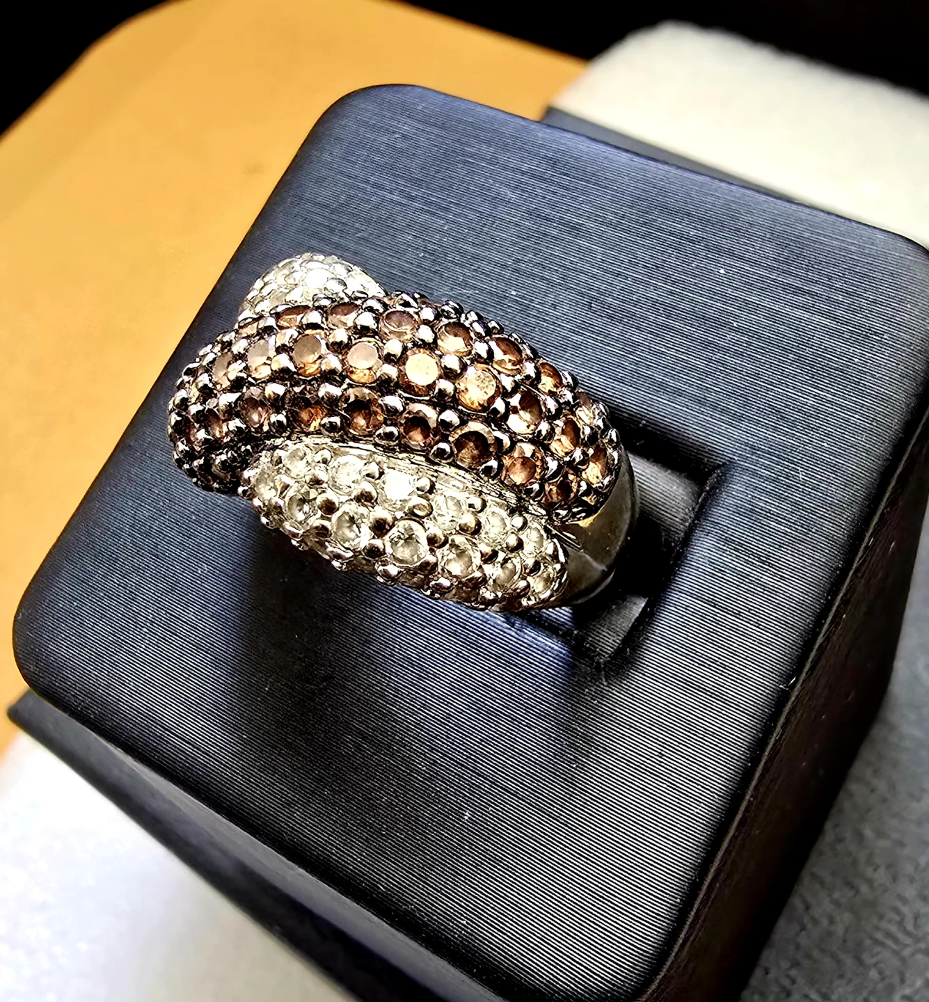 Like new 925 Silver ring so shine ca stones $65 - photo 4