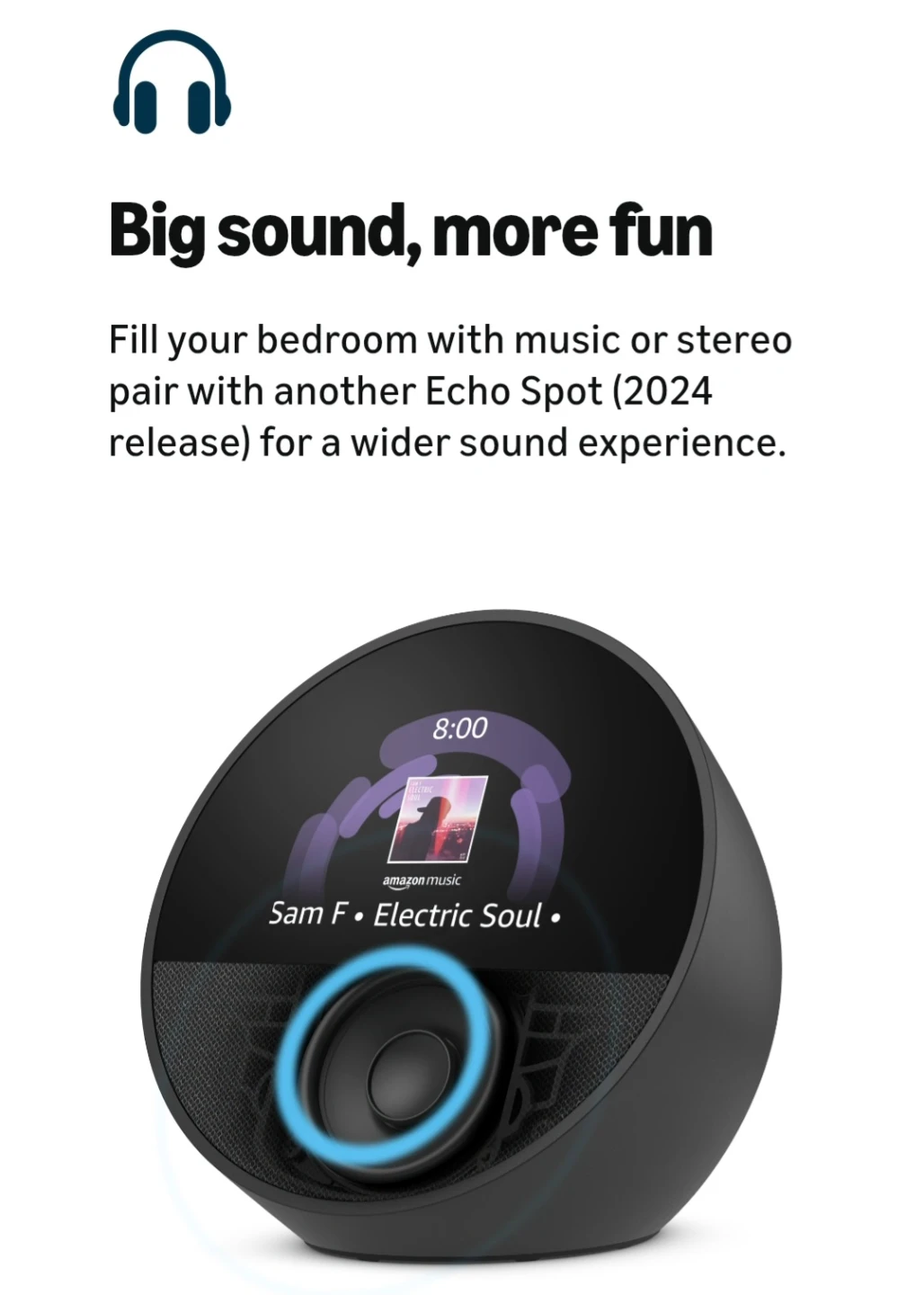 Amazon Echo Spot - Black - photo 3