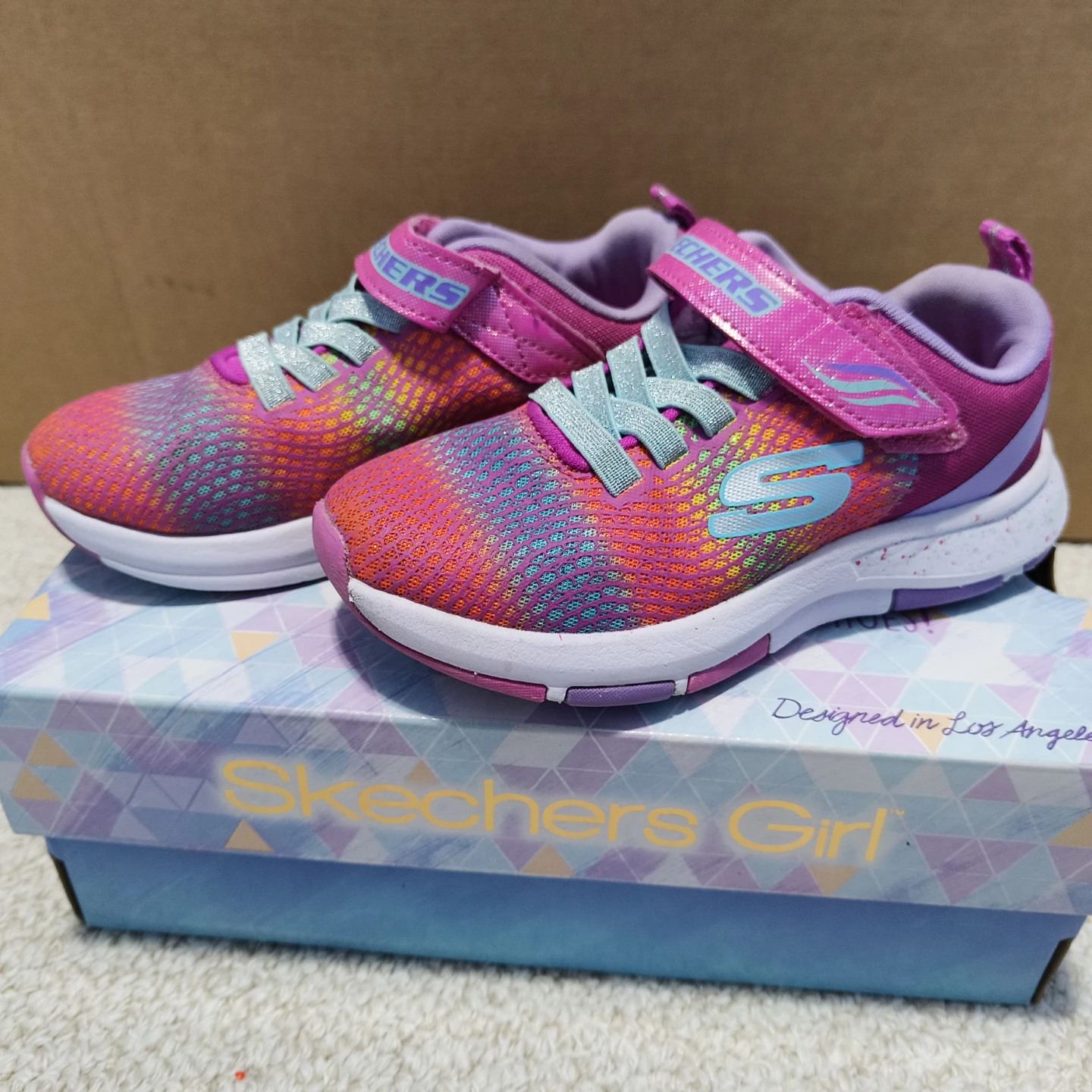 Skechers Girl Shoes with Velcro Strap - Size 11
