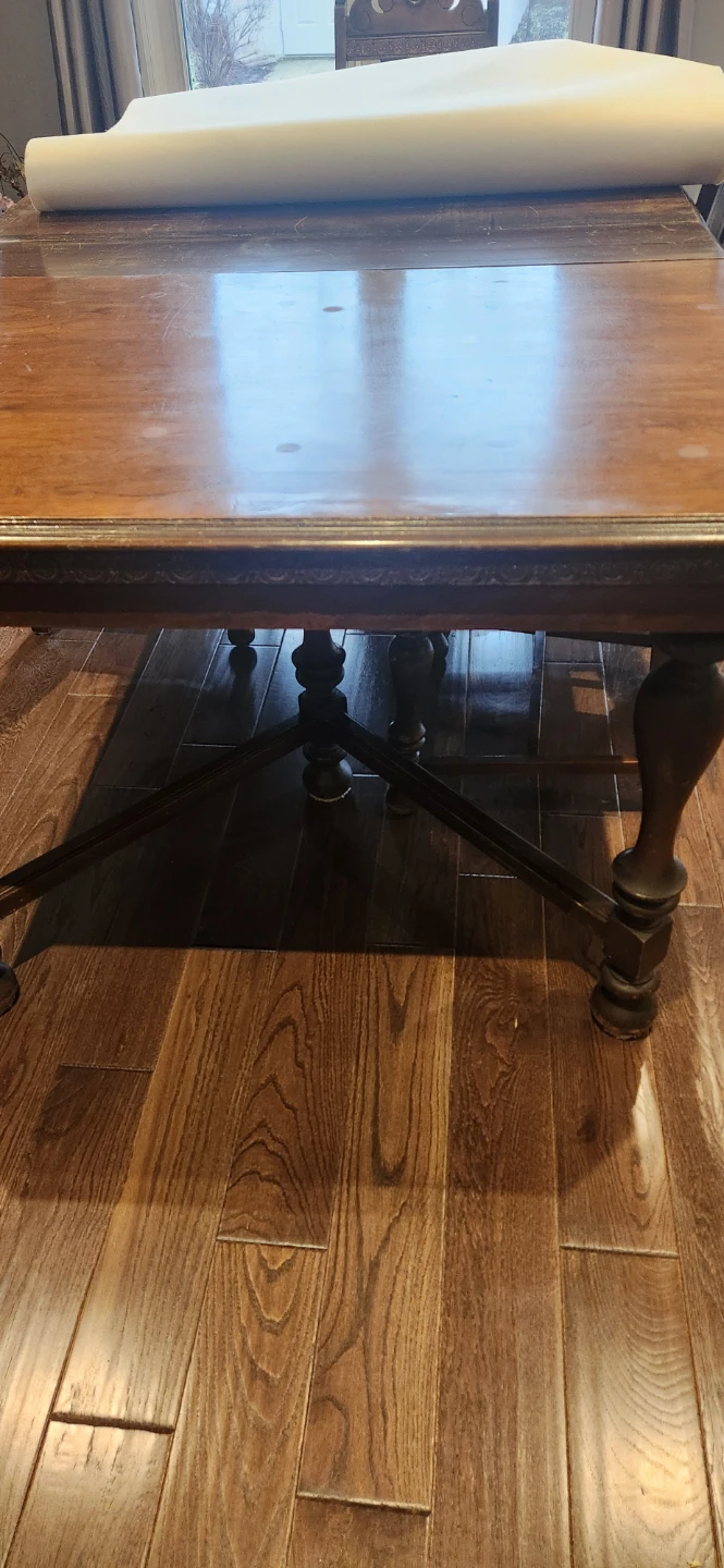 Antique walnut dining room set