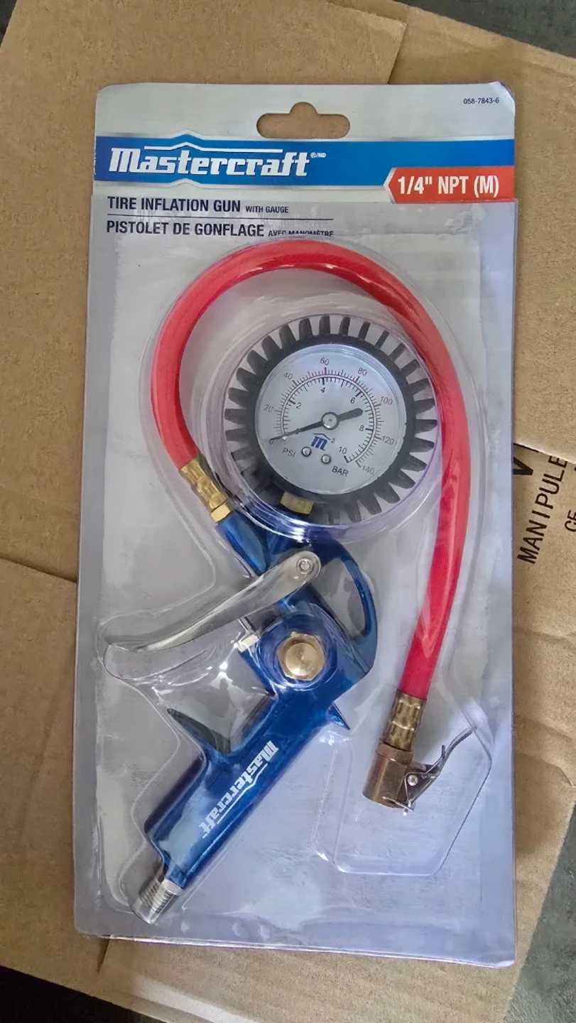 Mastercraft Tire Inflation Gun with Gauge